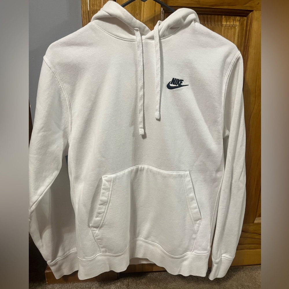 Small White Nike Hoodie